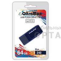 Флешка USB 64 Гб OltraMax  240  синий