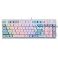 Клавиатура проводная игровая механическая DEFENDER Hawk GK-418 RU,глб,радуж,97кн,корич.свитч (1/20)