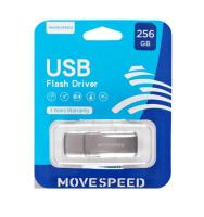 Флешка USB 256 Гб Move Speed YSUKD, USB3.0, R/W-100/20 MB/s, серебристый