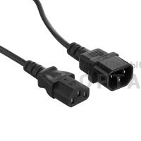 Кабель монитор - компьютер 220V (UPS -> устройство) <VDE> 3G*0.75mm2 VCOM <CE001-CU0.75-1.8>, 1.8м (1/50)