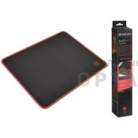 Коврик игровой для мыши, DEFENDER Black M, ткань+резина, игровой, 360x270x3 мм (1/40)