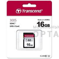 Карта памяти 16 Гб SDHC Transcend 300S UHS-I U1