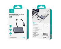 USB-концентратор Usams US-SJ627, серый
