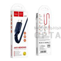 Кабель USB to Type-c HOCO X59 Victory, 1.0м, круглый, 3,0А, ткань, цвет: синий (1/33/330)