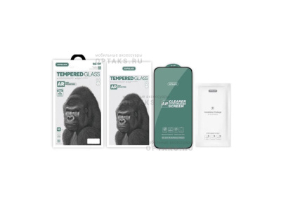 Стекло защитное SupGlass SG-07 AR Anti-Reflection, черная рамка, для iPhone 15 Pro Max