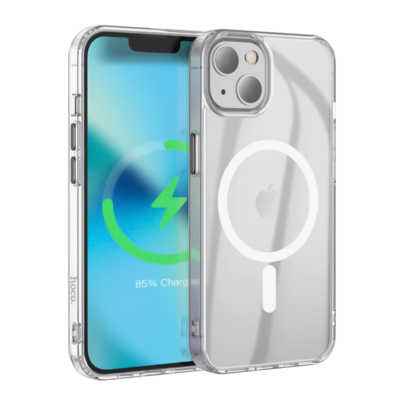 Чехол Hoco Premium Magnetic series airbag, iPhone 17, transparent